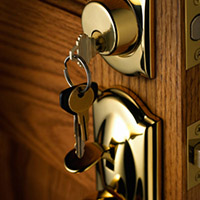 door and keys